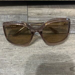 Quay Australia current mood oversized wrap around square shield sunglasses